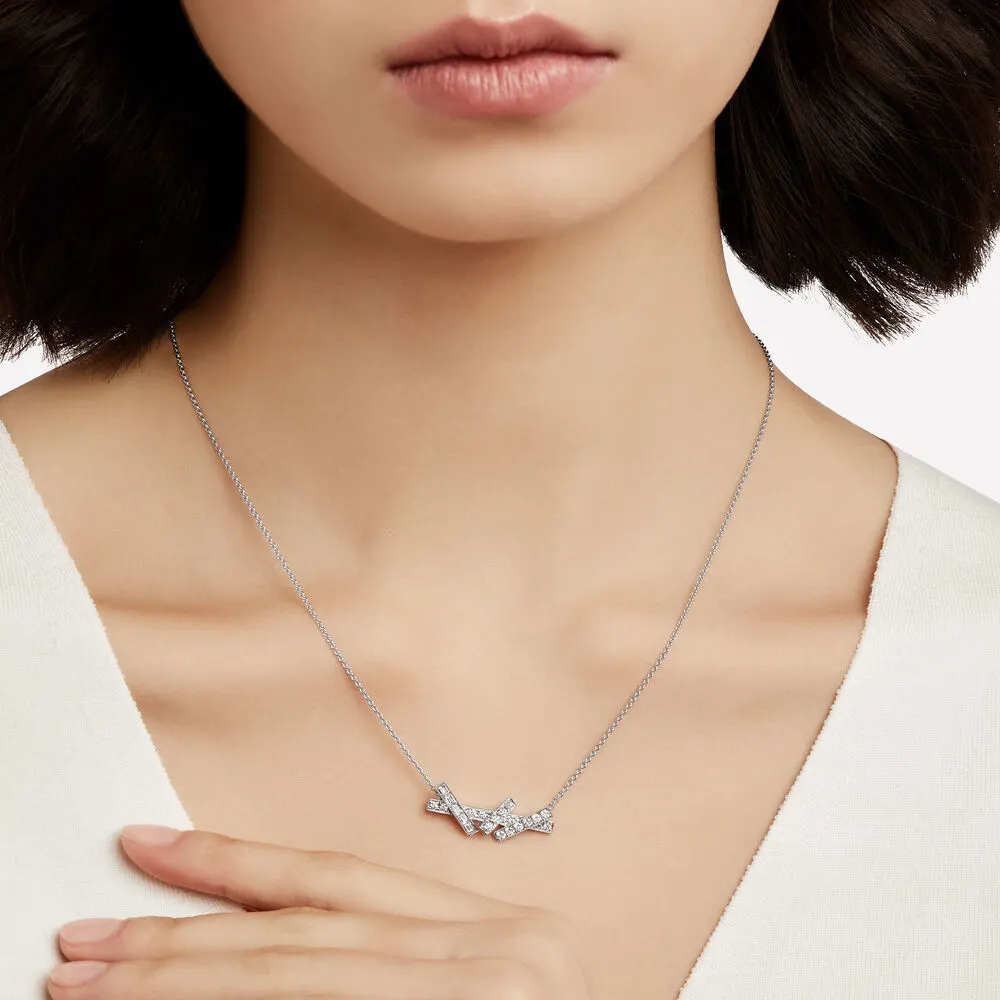Interlace Diamond Pendant