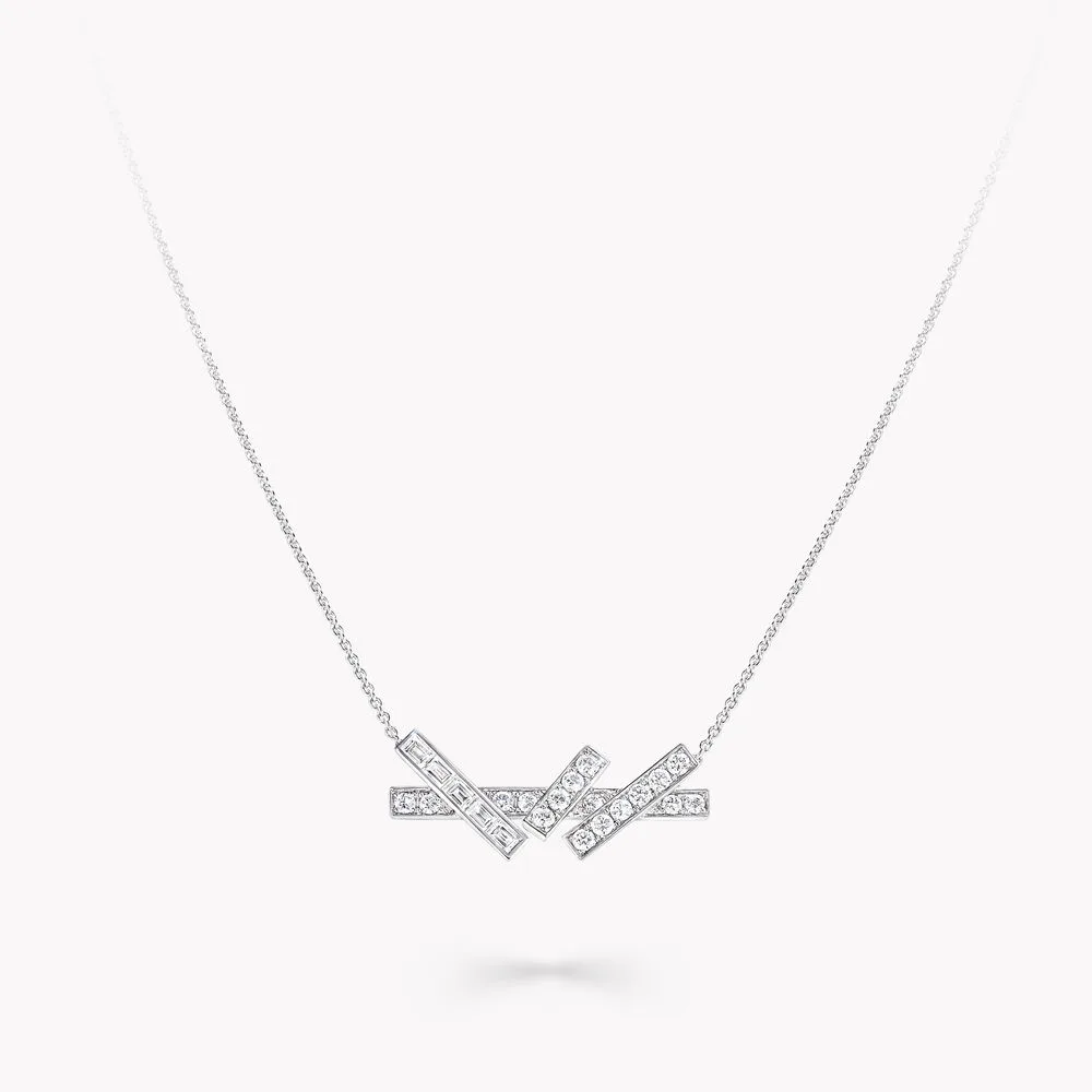 Interlace Diamond Pendant