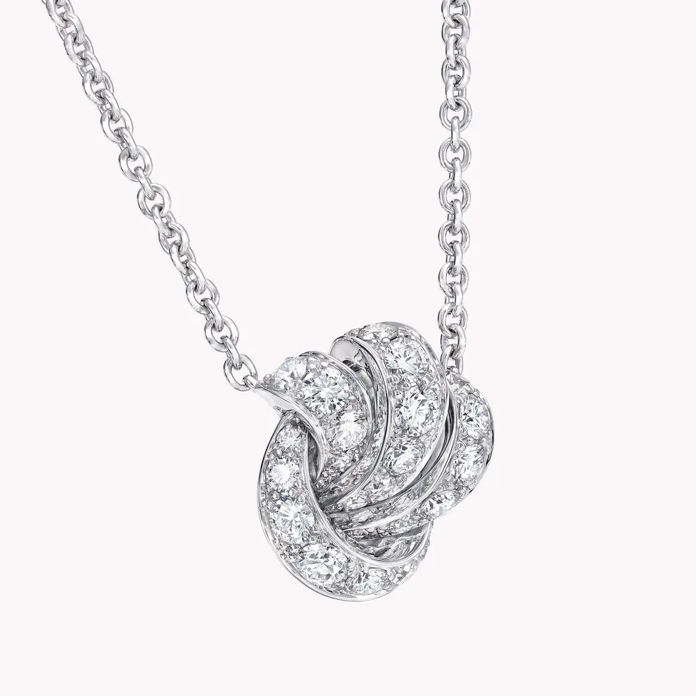 Bowline Pave Diamond Pendant