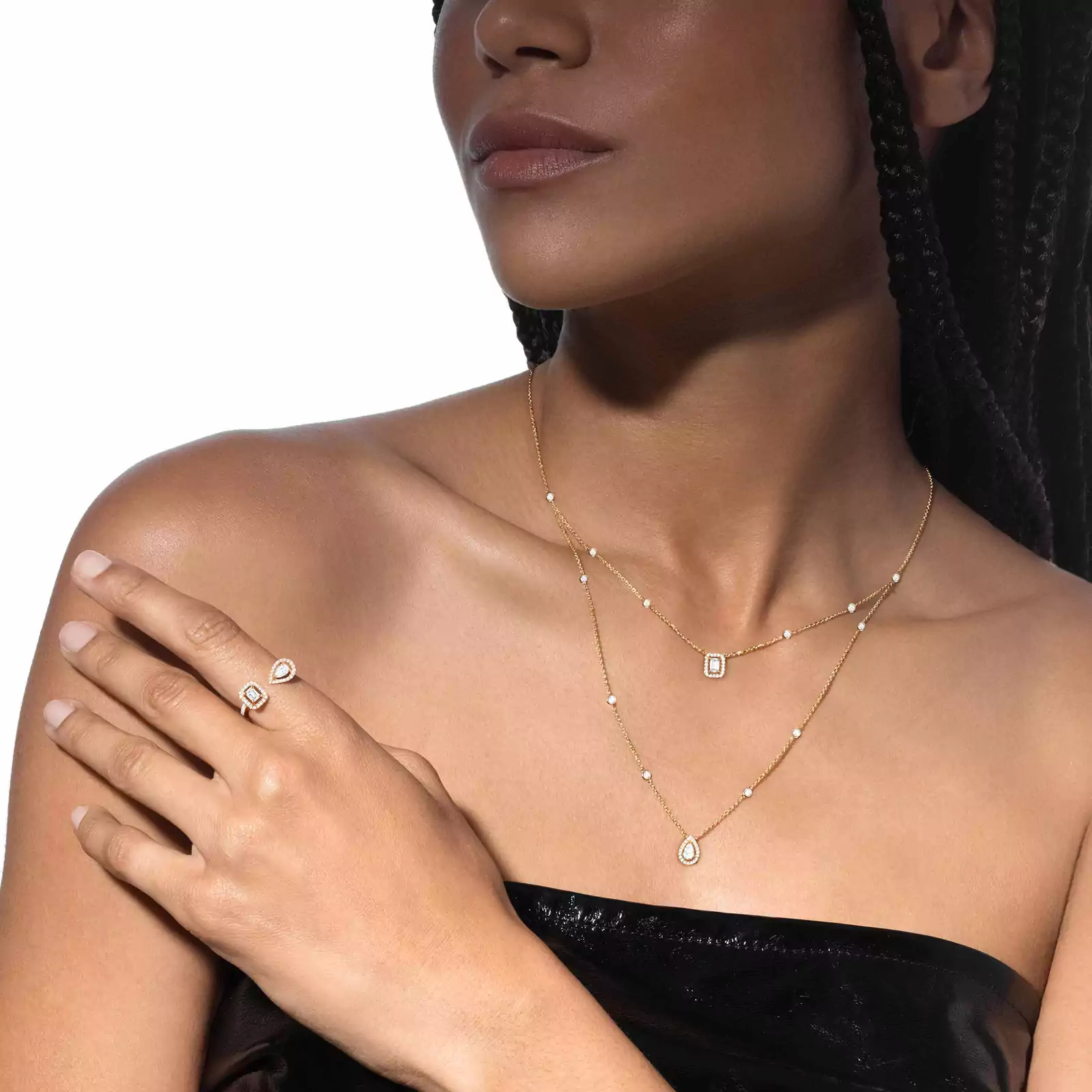 Solara Layered Diamond Necklace