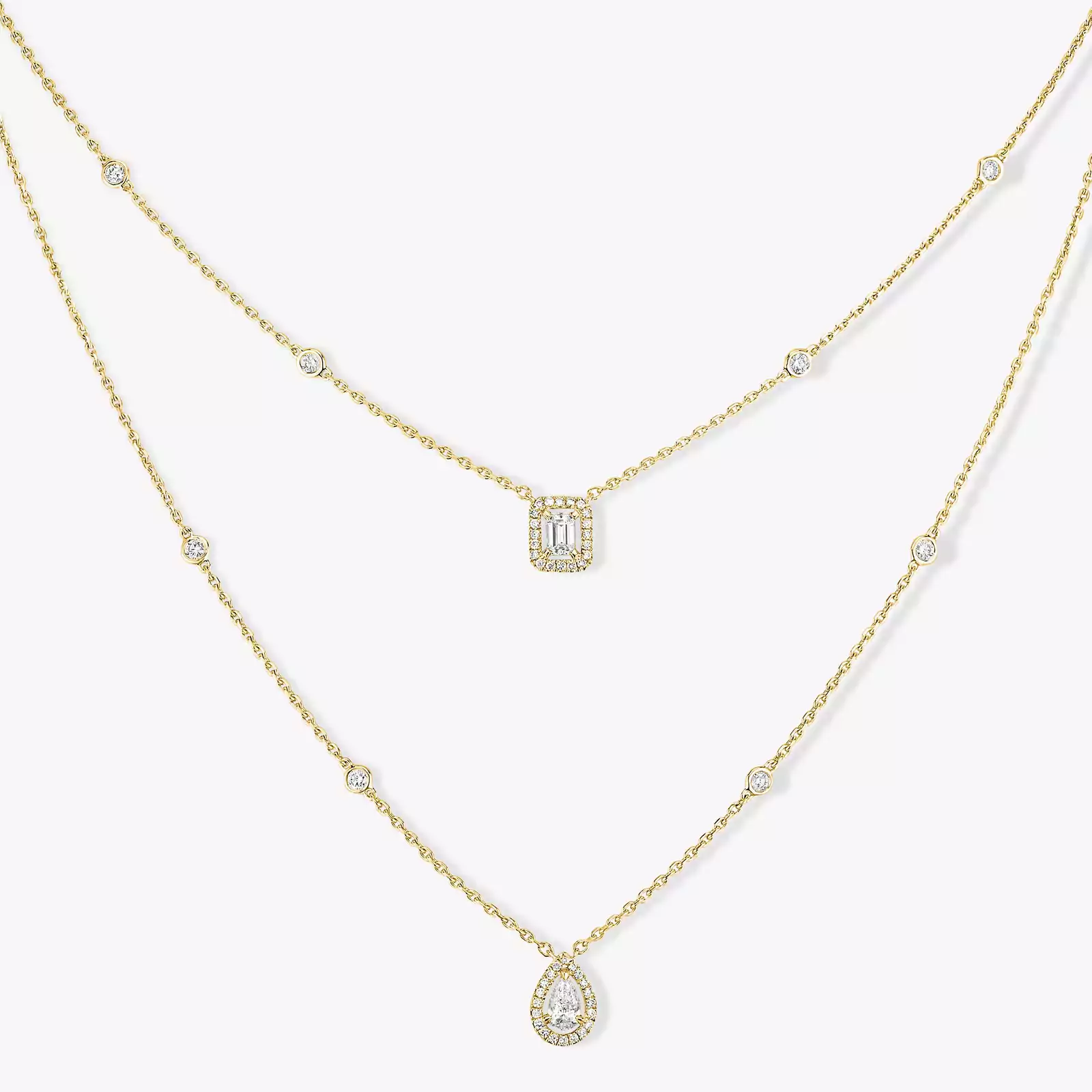 Solara Layered Diamond Necklace