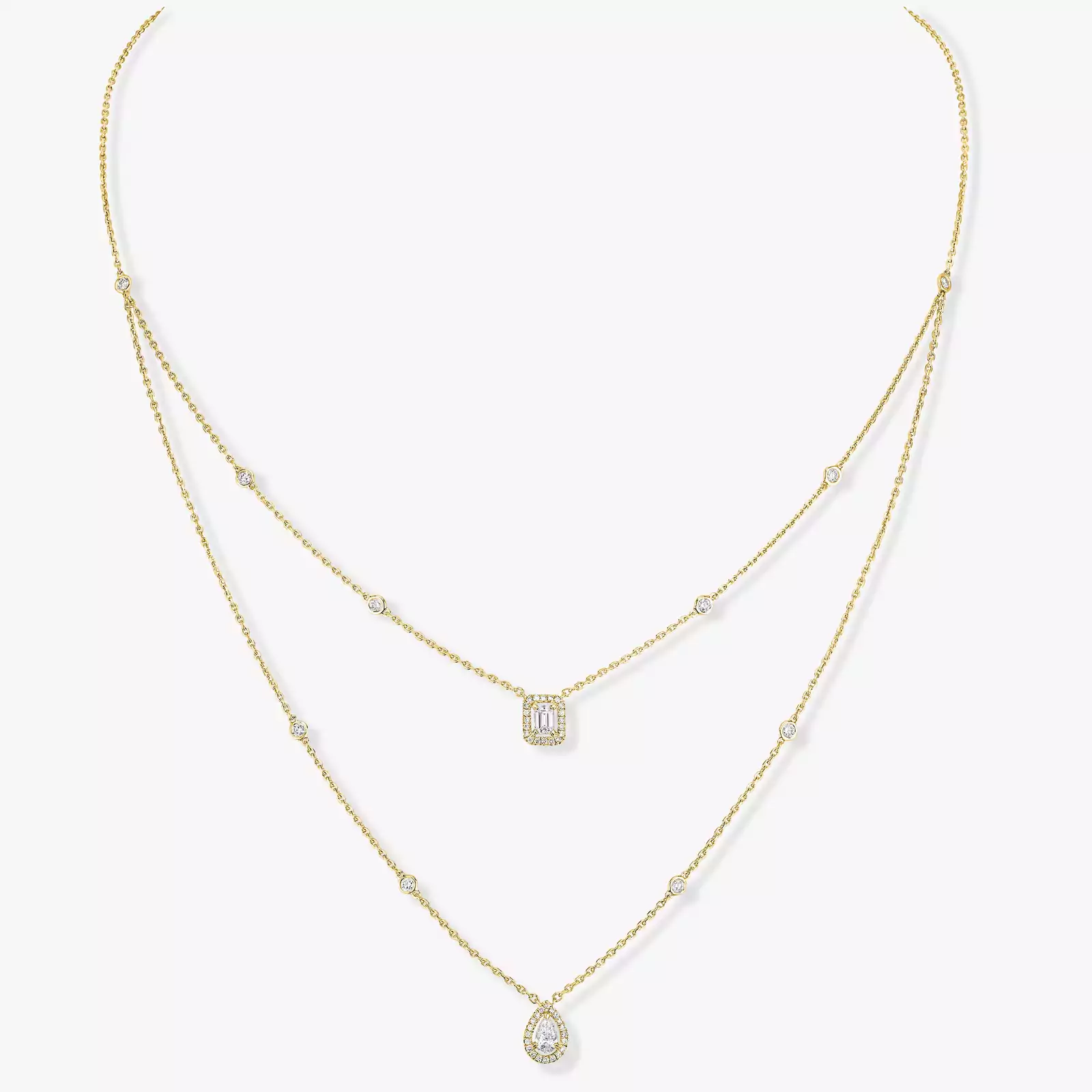 Solara Layered Diamond Necklace