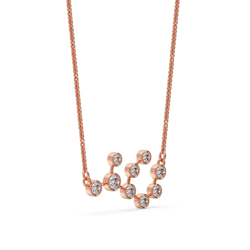 Cosmic Virgo Constellation Necklace