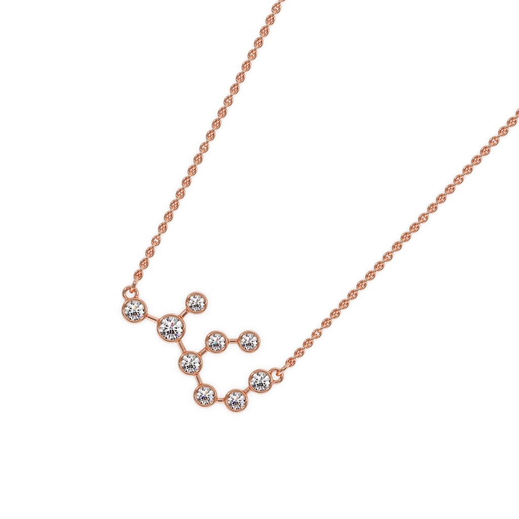 Cosmic Virgo Constellation Necklace