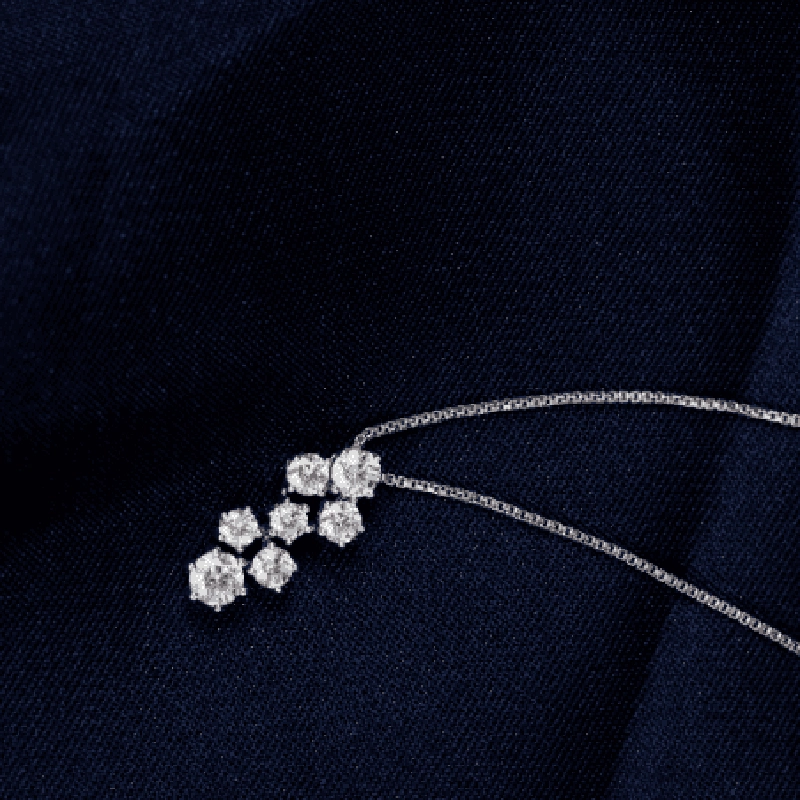 Diamond Cluster Necklace