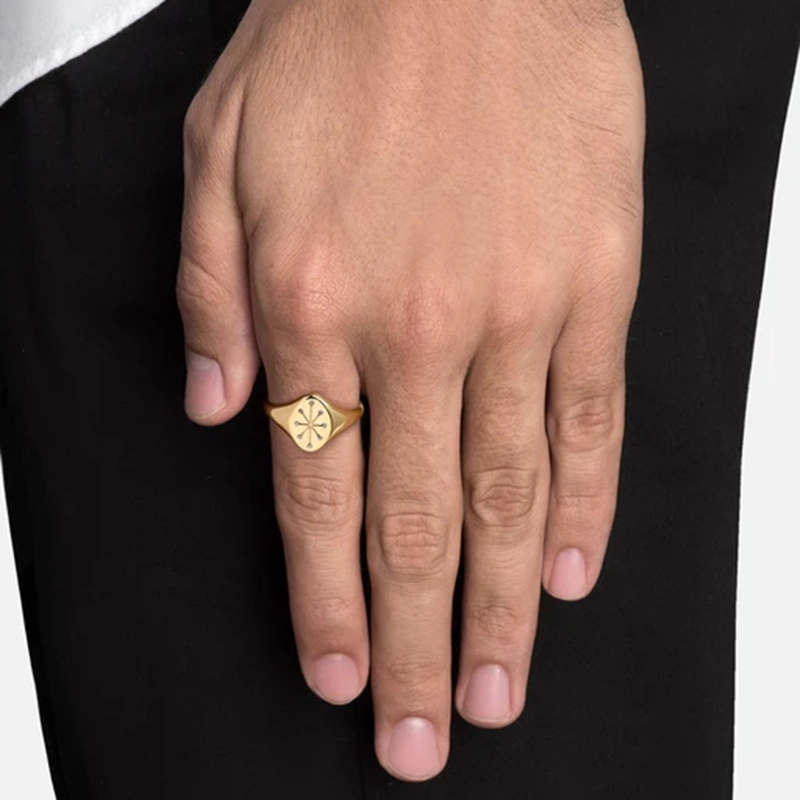 Stellar Radiance Signet Ring