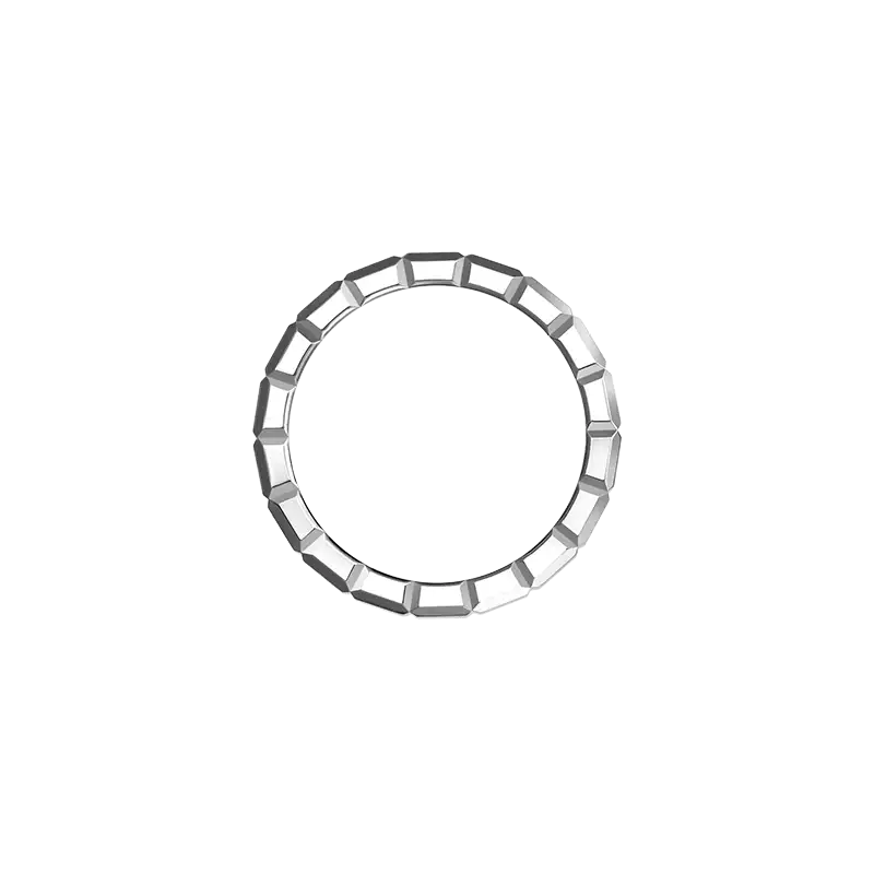 Square Silver Minimalist Ring